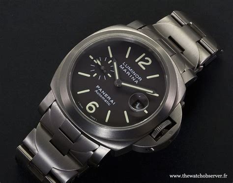 Panerai Luminor Marina Automatic in Titanium PAM .